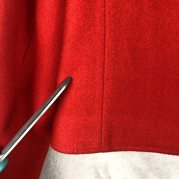 VTG PENDLETON Boiled Wool Jacket Sz 8 Red Button Up Made in USA Academia - Picture 12 of 12